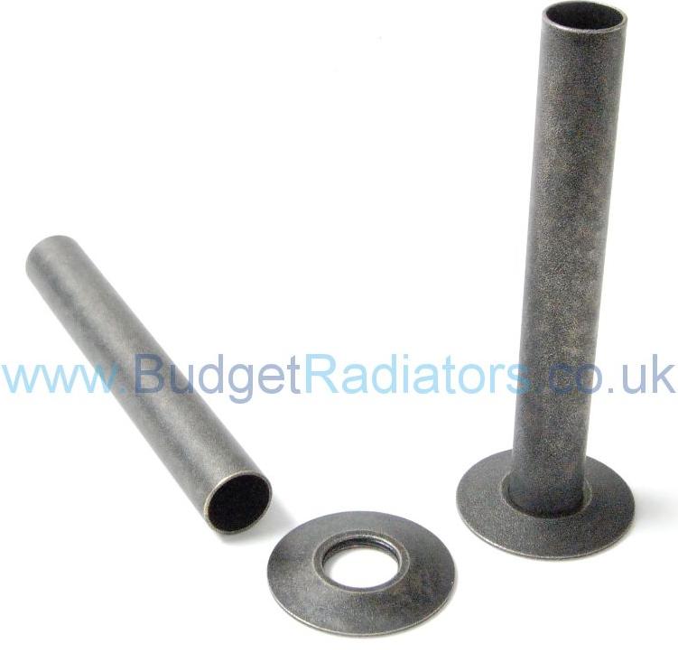 Admiral Straight Thermostatic Valve - Pewter Finish